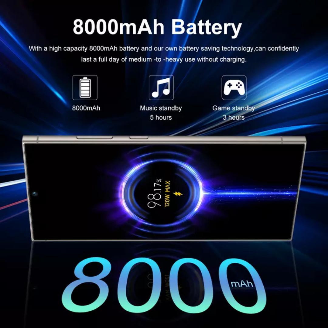 S24 Ultra 5G Smartphone 7.3“ Dual SIM Unlocked Android Mobile Phone 6G+512GB