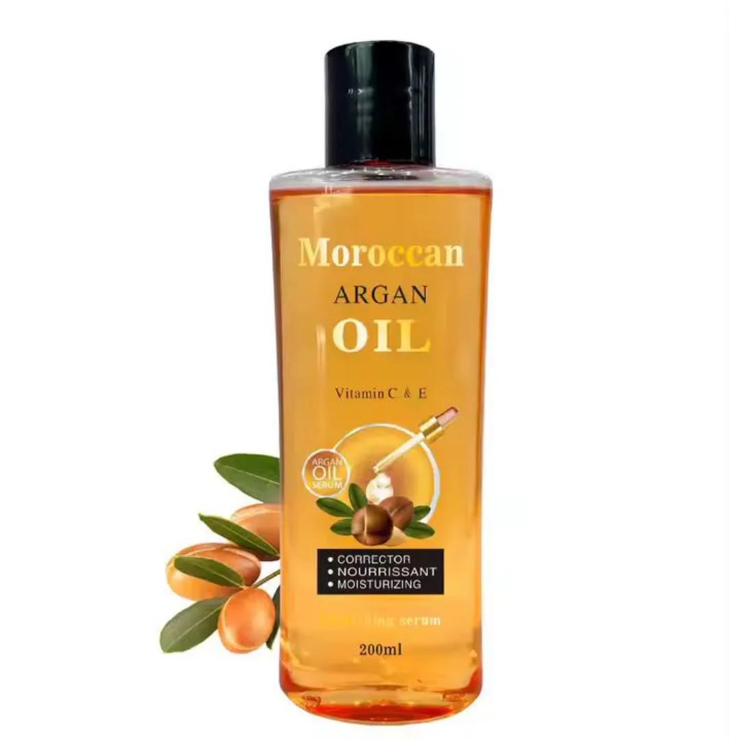 Moroccan Argan Oil Lightening Oil Pigmentation Sunburn Acne Scars Light Complexion 100% natural 200ml