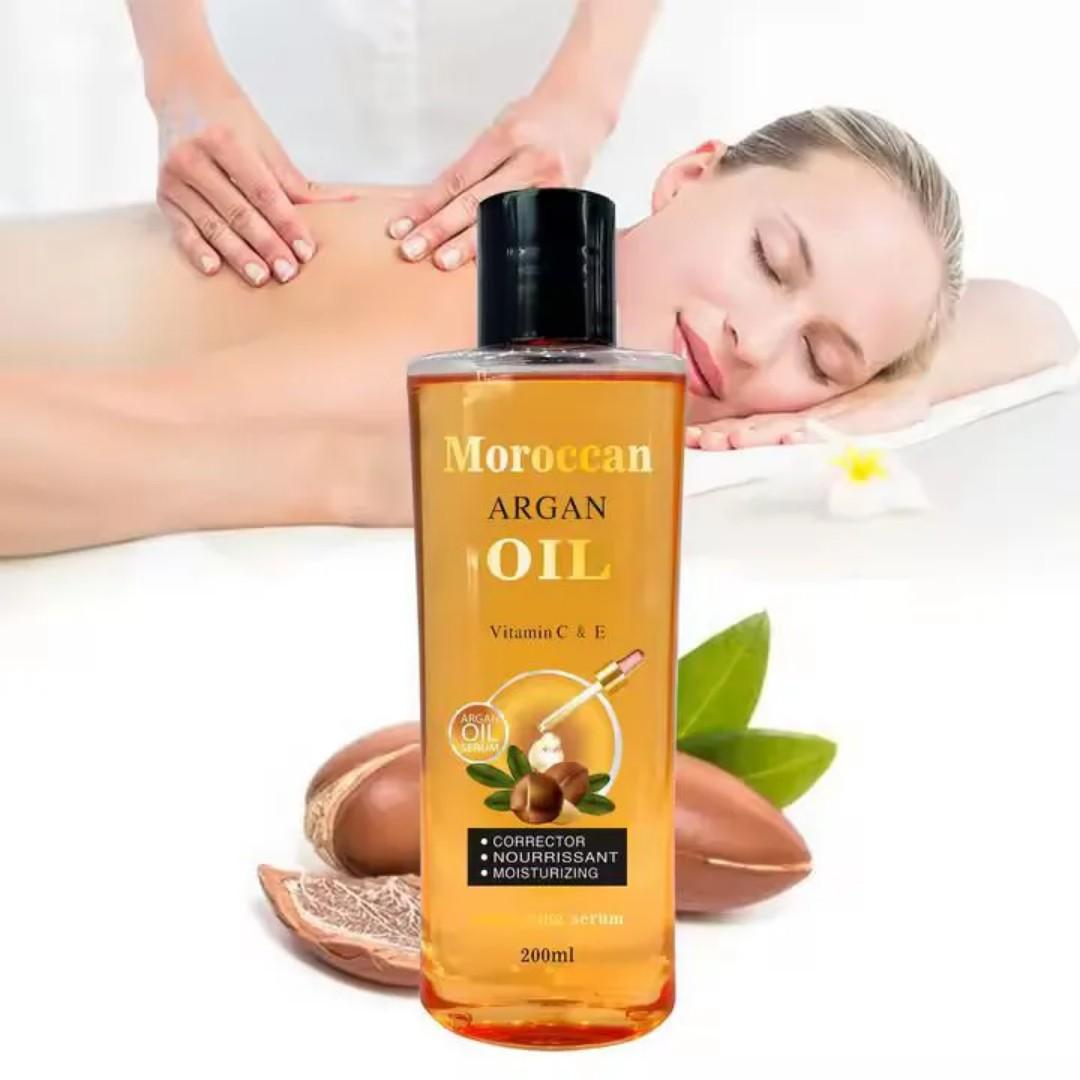 Moroccan Argan Oil Lightening Oil Pigmentation Sunburn Acne Scars Light Complexion 100% natural 200ml