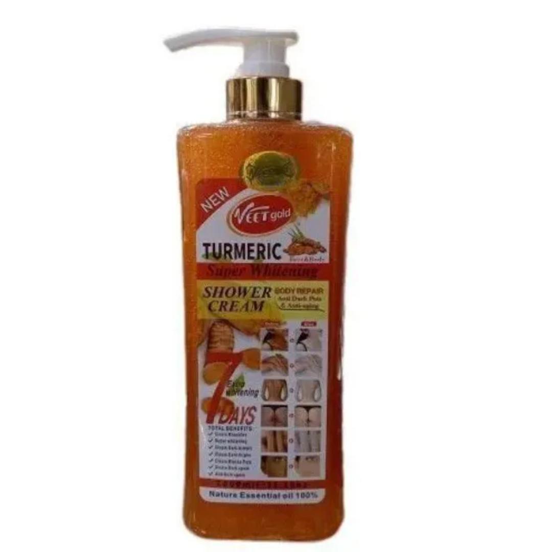 VEET GOLD Turmeric Super Whitening Tumeric Shower Cream - 1000ml