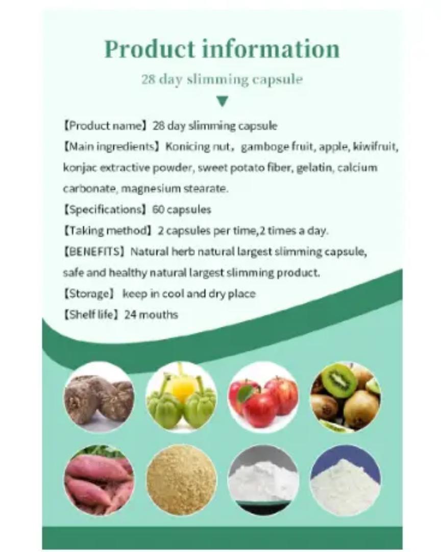 Wins Town Fit Cap 28 Days Slimming Capsule Natural Recommended for Women and Men for Fast Weight Loss,Detoxifying and Reducing Bloating-60 Caps