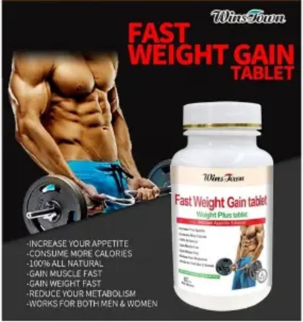 FAST WEIGHT GAIN TABLET SUPPLEMENTS Weight Gainer Herbal Capsules For Both Men And Women. They increase your appetite, gain weight fast, gain muscle fast and reduce your metabolism. Weight gainers