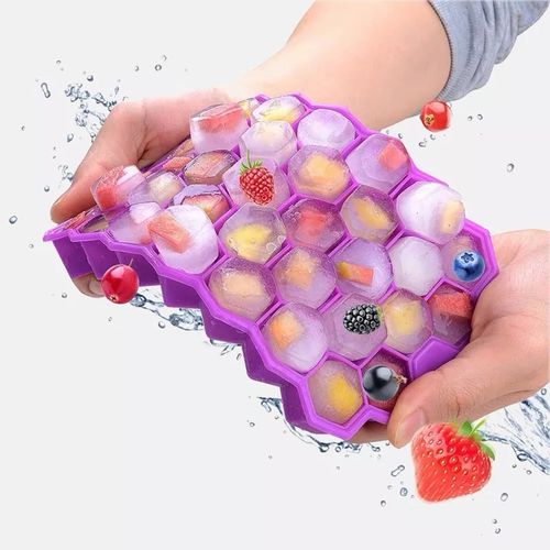 37 Grids Silicon Ice Cube Maker Tray + Top Cover