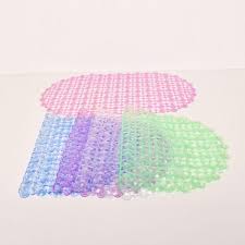 1pc  Generic Anti Slip/Non Slip/Antislip Bathroom Mat With Foot Scrubber/Massager Quick Drainage: The shower floor mat constructed with drainage holes which accelerate the water and air circulation