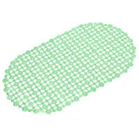 1pc  Generic Anti Slip/Non Slip/Antislip Bathroom Mat With Foot Scrubber/Massager Quick Drainage: The shower floor mat constructed with drainage holes which accelerate the water and air circulation