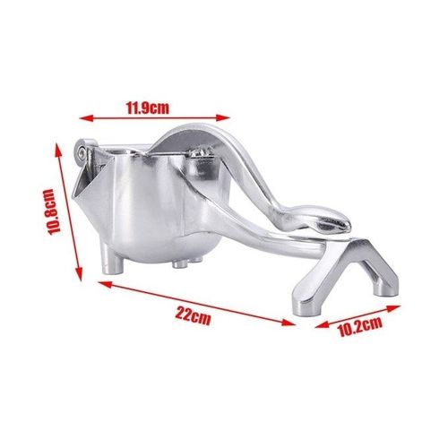 VERY HEAVY AND HIGH QUALITY METALLIC MANUAL FRUIT JUICER LEMON CITRUS JUICE SQUEEZER, JUICE EXTRACTOR PRESSER (SILVER)