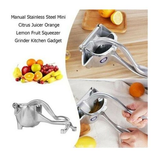 VERY HEAVY AND HIGH QUALITY METALLIC MANUAL FRUIT JUICER LEMON CITRUS JUICE SQUEEZER, JUICE EXTRACTOR PRESSER (SILVER)