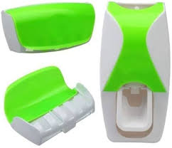 Automatic Toothpaste Dispenser Wall Mount Bathroom Accessories Toothpaste Squeezer Toothbrush Holder Toothpaste Storage