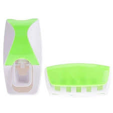 Automatic Toothpaste Dispenser Wall Mount Bathroom Accessories Toothpaste Squeezer Toothbrush Holder Toothpaste Storage