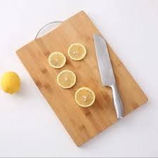 Cutting Board, Wooden Thickened Anti Crack Easy To Clean Kitchen Cutting Board with Hanging Hole Kitchenware for Meat Vegetables Fruit