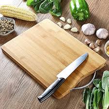 Cutting Board, Wooden Thickened Anti Crack Easy To Clean Kitchen Cutting Board with Hanging Hole Kitchenware for Meat Vegetables Fruit