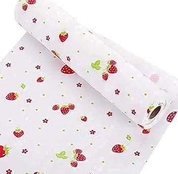 Non-Adhesive Kitchen Shelf Liner Paper Beautiful Dot Pattern Drawer Storage Liner for Drawer Table Kitchen Cabinets Pantry (1 roll )
