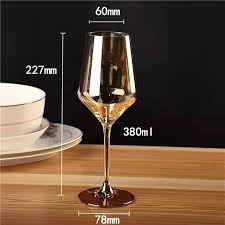 1pc Colored Wine Glasses Modern Amber Wine Glasses With Tall Long Stem and Flat Bottom,Perfect Amber Wine Stemware for Home Deco,Party