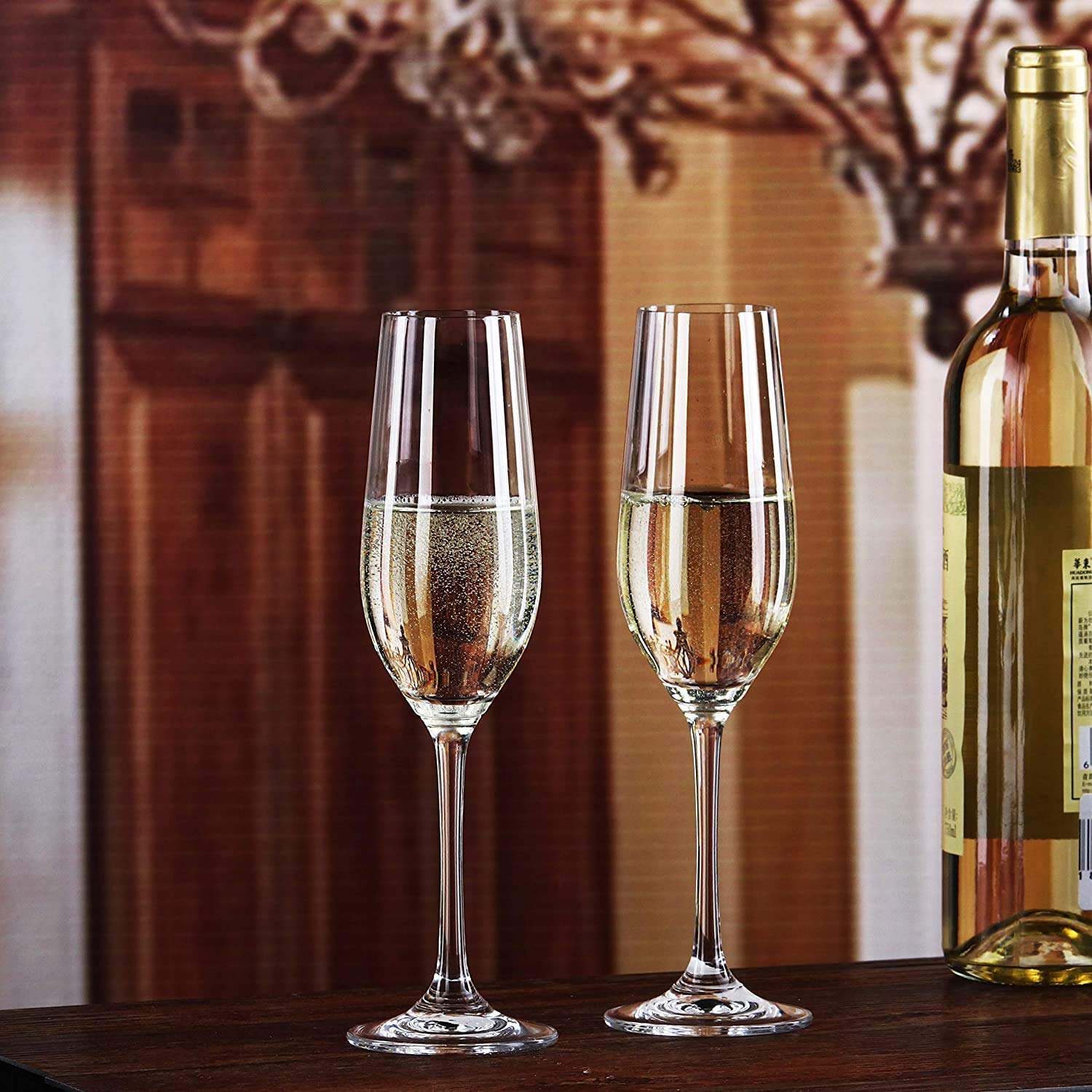 1pc wine Glass Red or White Wine, Champagne Flute Wine Glass , Long   Wine  Glass  - Clear, 1