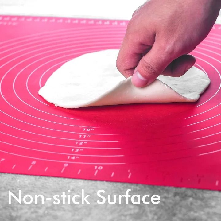 Silicon Pastry Baking Sheet, Super Kitchen Non Slip Silicone Pastry Mat, Extra Large 38cmx27cm for Non-Stick Baking Mats, Table/Countertop Placemats, Dough Rolling Mat, Kneading/Fondant/Cake Crust Mat