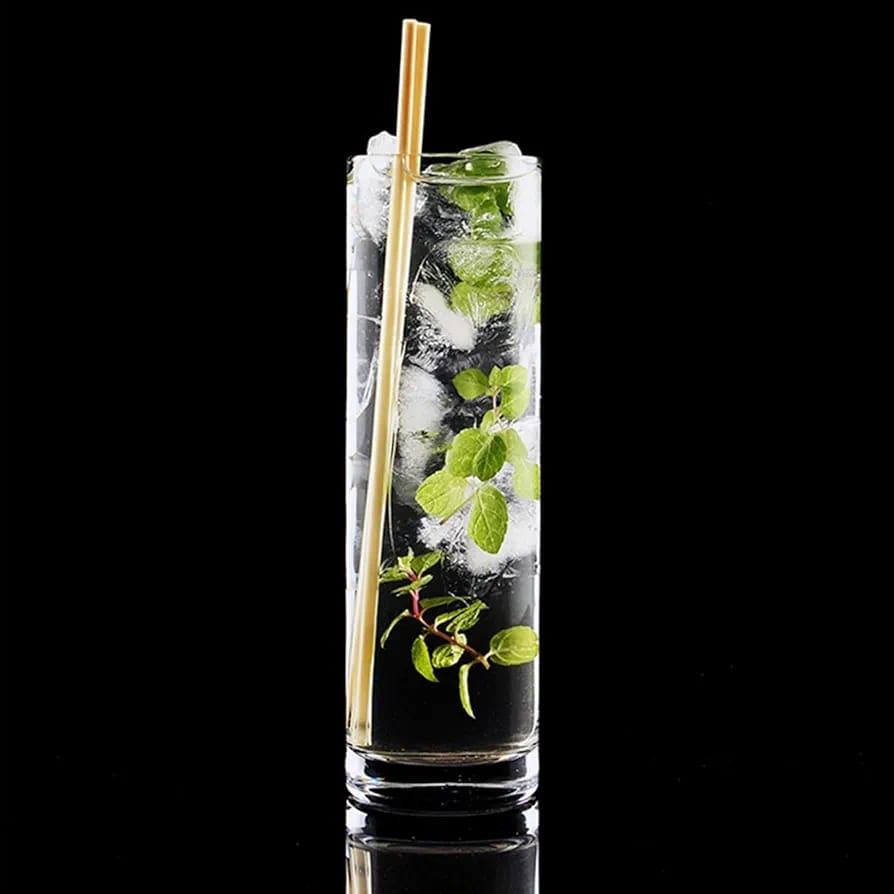 Drinking Glasses Set of 6 slim Glass Cups Bar Glasses, Uses for Juice, Water, Cocktails, Beverages, and Iced Tea. Dishwasher Safe
