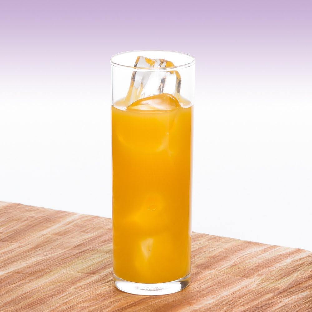 Drinking Glasses Set of 6 slim Glass Cups Bar Glasses, Uses for Juice, Water, Cocktails, Beverages, and Iced Tea. Dishwasher Safe