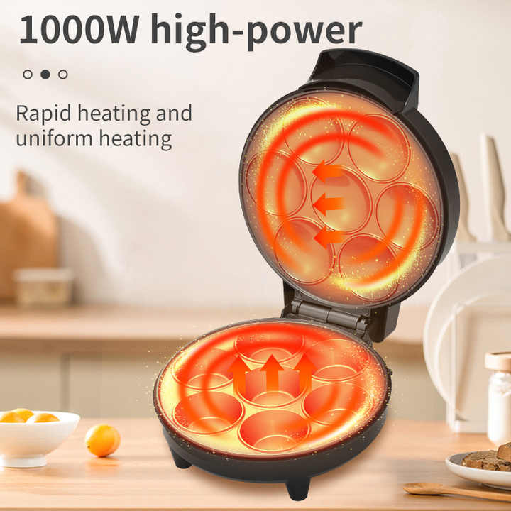Sokany Cake Machine/Muffin Maker Multi Purpose Non Stick Machine, Popular Home Use Snacks Desserts Electric Mini Round Cake Maker