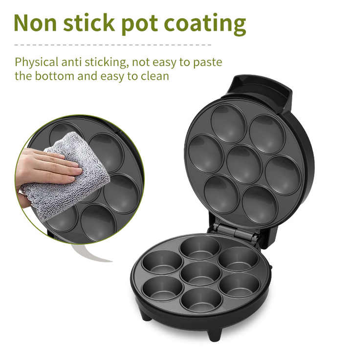 Sokany Cake Machine/Muffin Maker Multi Purpose Non Stick Machine, Popular Home Use Snacks Desserts Electric Mini Round Cake Maker