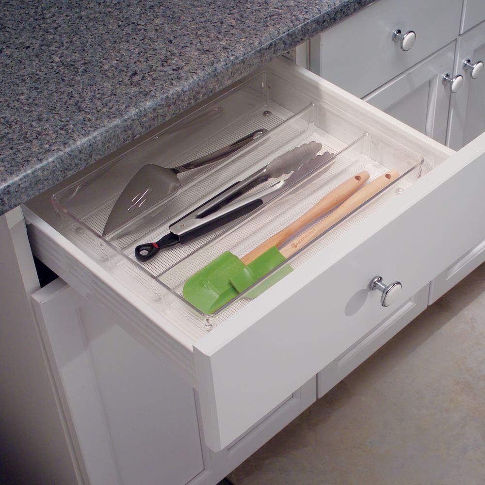 1pc acrylic Cutlery Storage Tray Spoon Fork Storage Drawer Separation Container Cabinet Kitchen Organizer Plateau Knife Holder