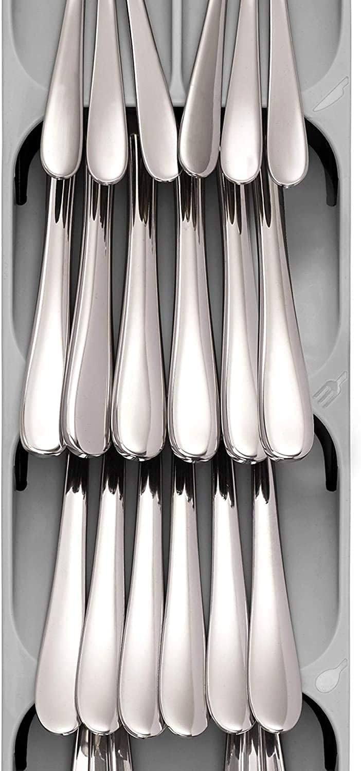1 pc PLASTIC SPOON ORGANIZER Plastic Kitchen Drawer Organizer Tray Cutlery Spoon Fork Storage Tableware Holder Rack Box Kitchen Utensil Flatware Tray