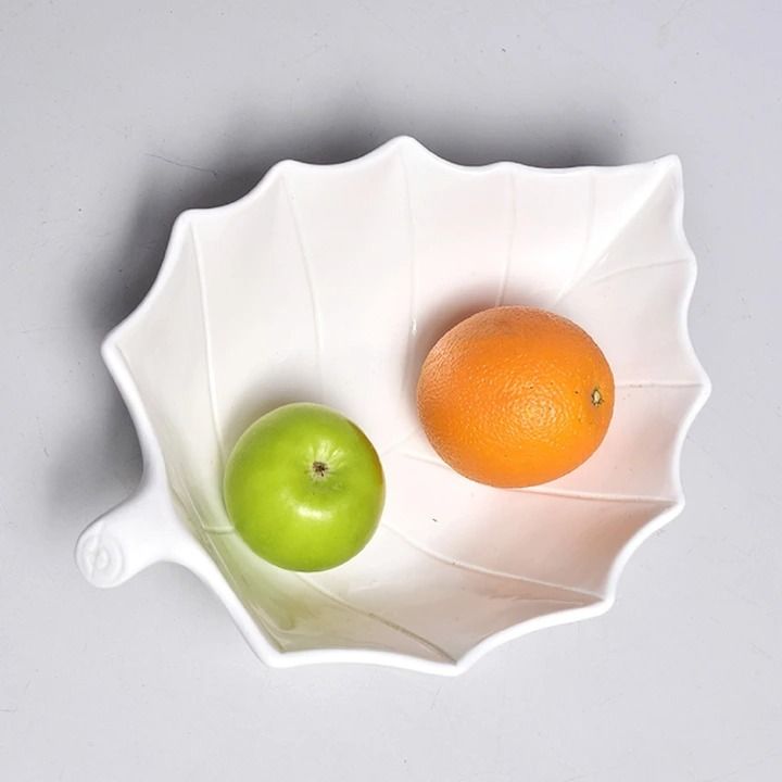 Ceramic Leaf Serving, Kitchen and Dining Bowl,Leaf Shaped Porcelain Soy Sauce Dish Ceramic Dip Dipping Bowls