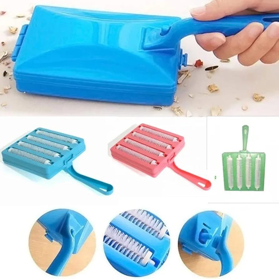 Manual carpet brush 4line heavy mini vacuum cleaner Manual carpet brush vacuum cleaner, no electricity and no batteries meaning it can be used in any setting Handheld brush which can be used anywhere.