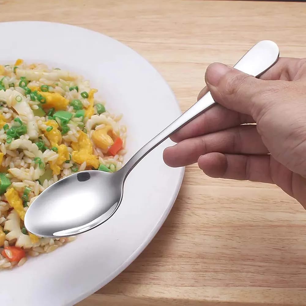 Heavy Gauge Stainless Table Spoons 6pcs. This is the best tablespoon you'll ever find .It will outlive all other cutlery in your room especially those that can rust when are kept moist.