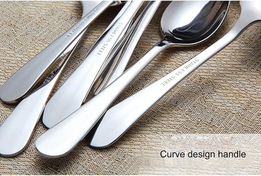 Heavy Gauge Stainless Table Spoons 6pcs. This is the best tablespoon you'll ever find .It will outlive all other cutlery in your room especially those that can rust when are kept moist.