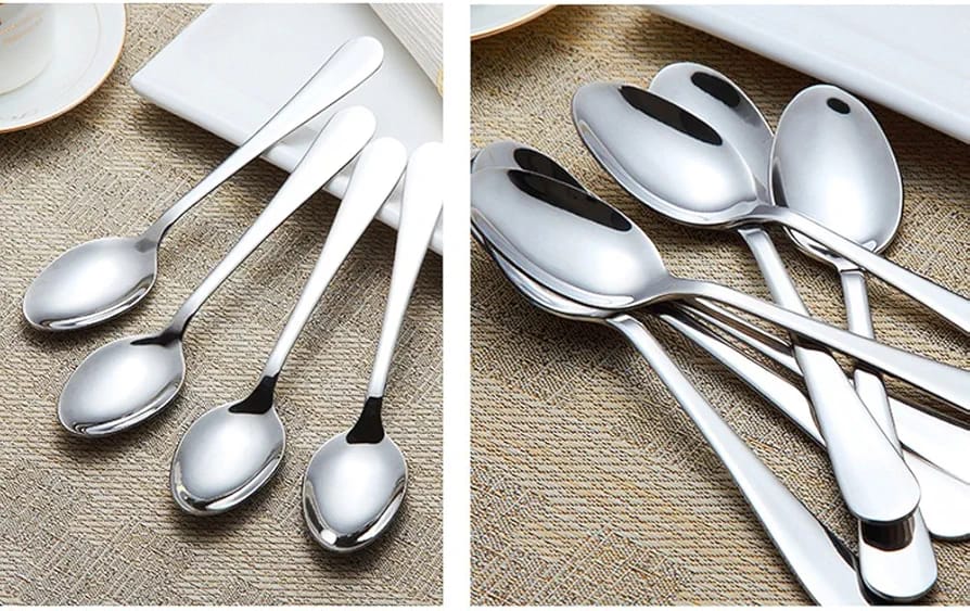 Heavy Gauge Stainless Table Spoons 6pcs. This is the best tablespoon you'll ever find .It will outlive all other cutlery in your room especially those that can rust when are kept moist.