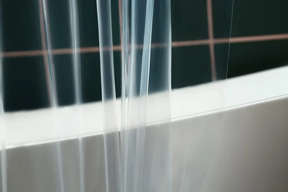 Fashion Waterproof Shower Curtain Liner Transparent  Curtains Bath Décor with Curtain Hook as pictured 180* 180CM Plain clear Shower Curtain