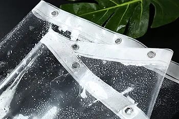 Fashion Waterproof Shower Curtain Liner Transparent  Curtains Bath Décor with Curtain Hook as pictured 180* 180CM Plain clear Shower Curtain