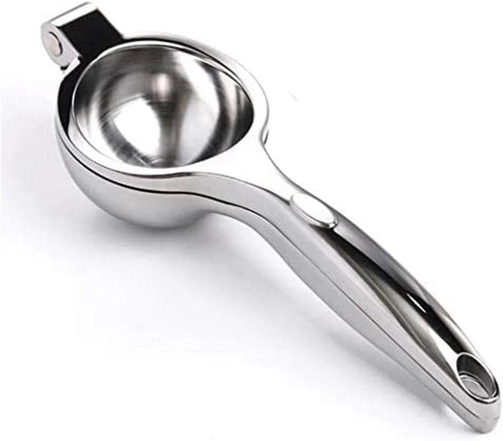 Handheld Lemon Squeezer - Heavy Duty Manual Juicer & Lemon Juicer Hand Press With Curved Handle - Manual Lemon Lime Squeezer & Metal Citrus Squeezer For Extracting Juices