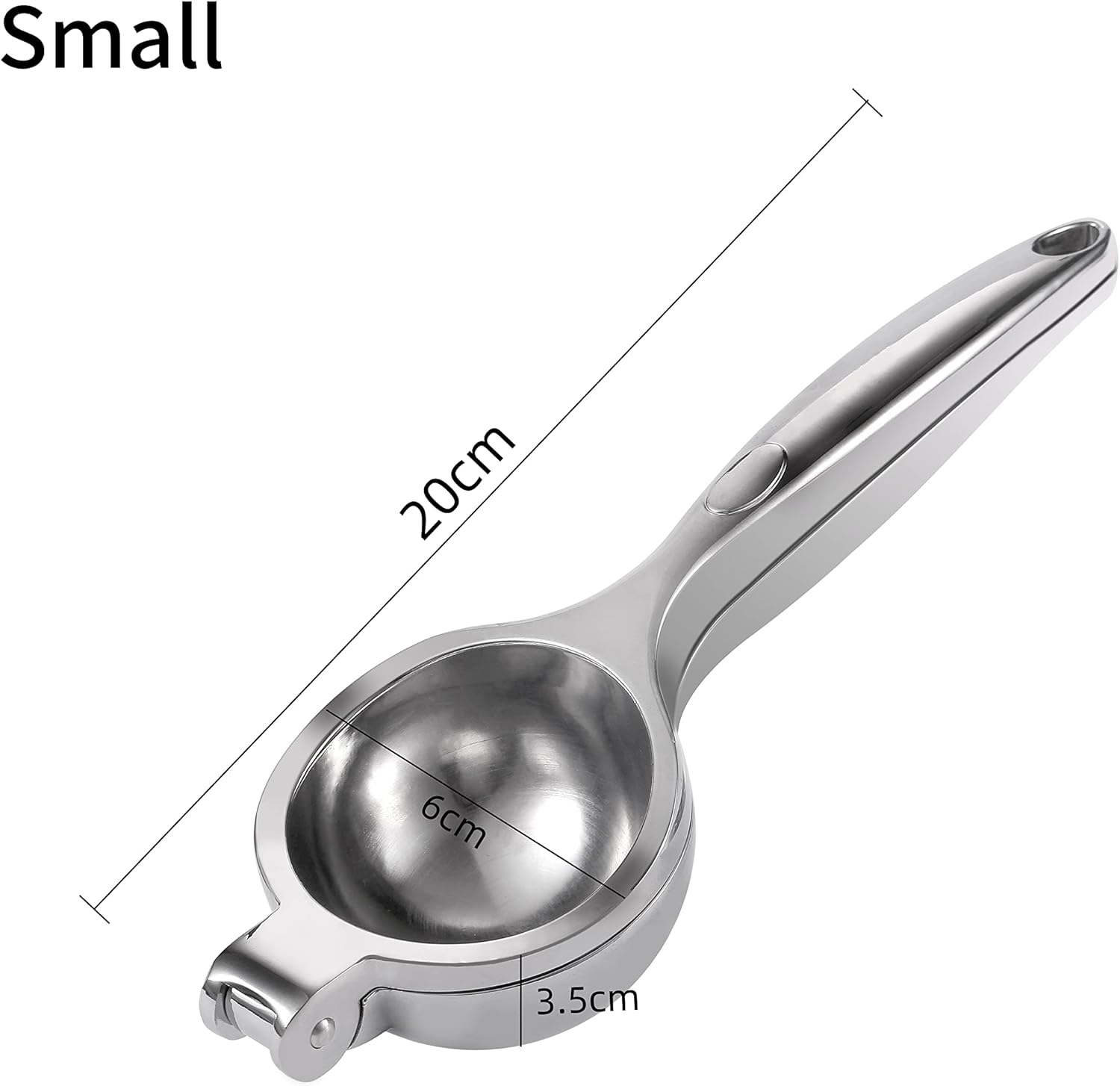 Handheld Lemon Squeezer - Heavy Duty Manual Juicer & Lemon Juicer Hand Press With Curved Handle - Manual Lemon Lime Squeezer & Metal Citrus Squeezer For Extracting Juices