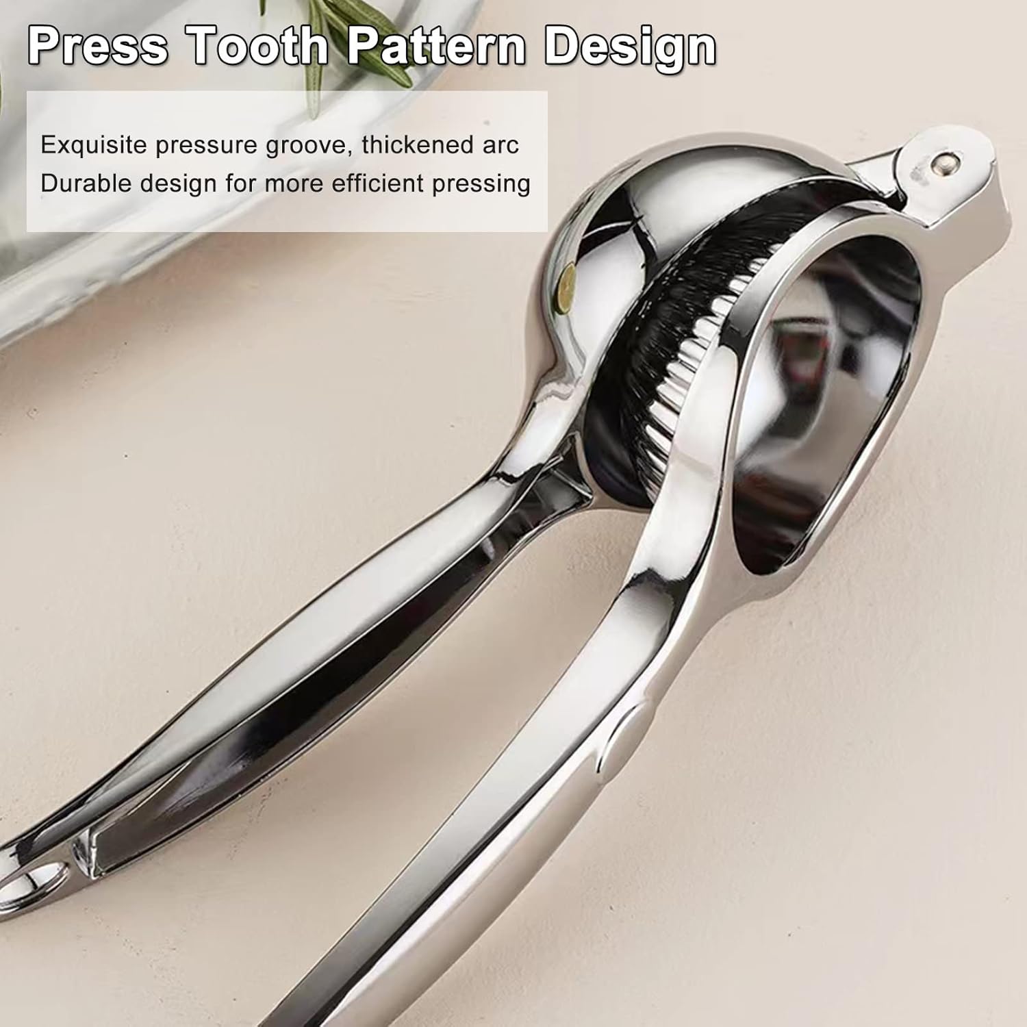 Handheld Lemon Squeezer - Heavy Duty Manual Juicer & Lemon Juicer Hand Press With Curved Handle - Manual Lemon Lime Squeezer & Metal Citrus Squeezer For Extracting Juices