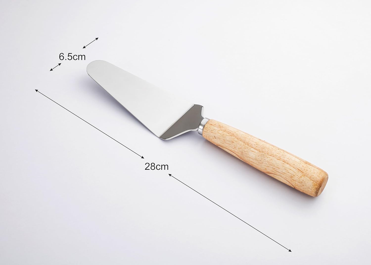 1pc Wooden handle triangle  barbecue grill  turner burger flipper,  Cake & Pizza Slicer with Wooden Handle | Superior Stainless Steel | Versatile Baking Tool for Bakery & Home Use | Tgign