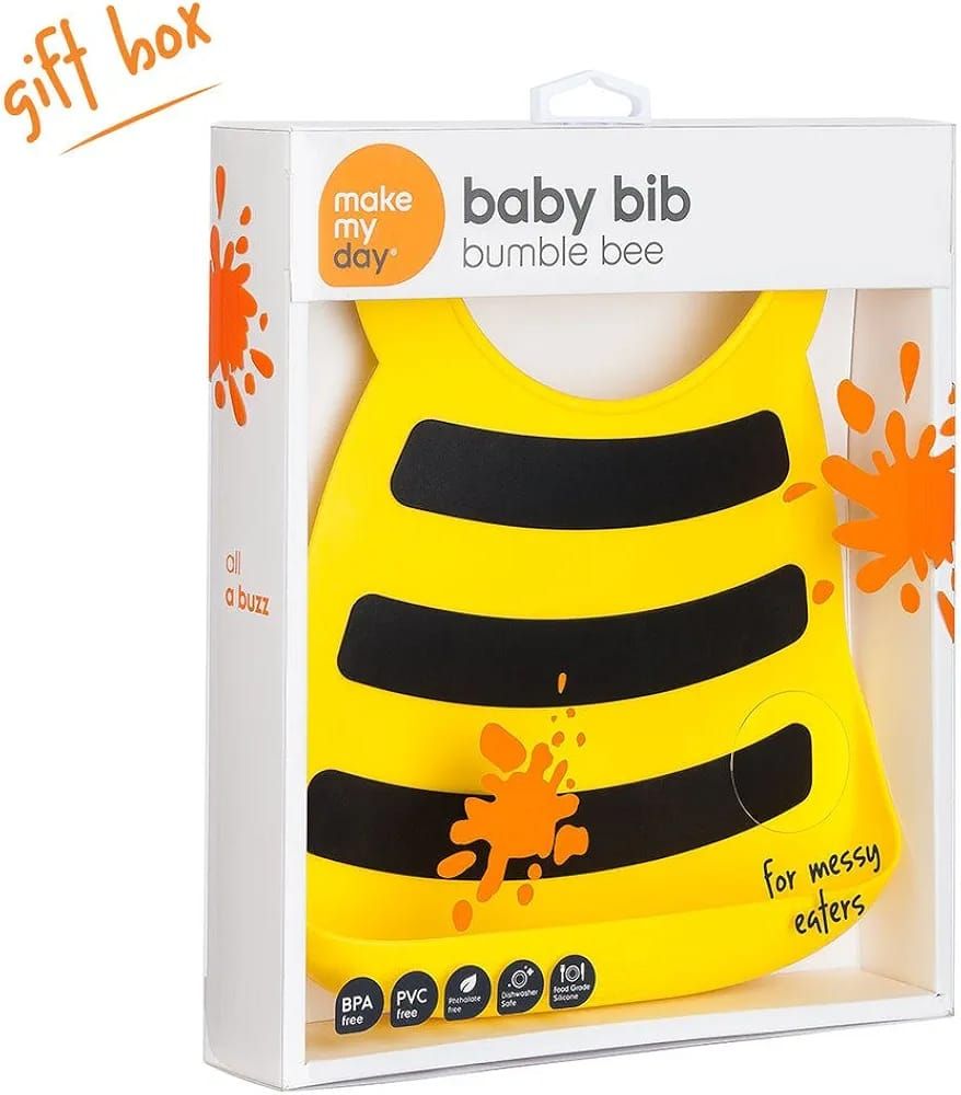 1pc Silicon beeb ,make your childs life enjoyable and keep  them clean away from food stains by using this baby feeder,its easy to clean