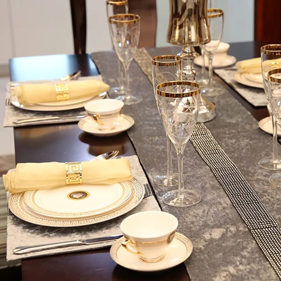 Stainless Steel Napkin Rings Metal Napkin Ring Holders Modern Ring Holder Serviette Buckles Metallic Adornment for Table Settings Kitchen Dinner Party Wedding