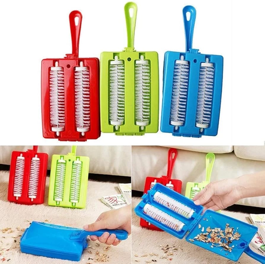 Manual carpet brush 2lines  mini vacuum cleaner Manual carpet brush vacuum cleaner, no electricity and no batteries meaning it can be used in any setting Handheld brush which can be used anywhere