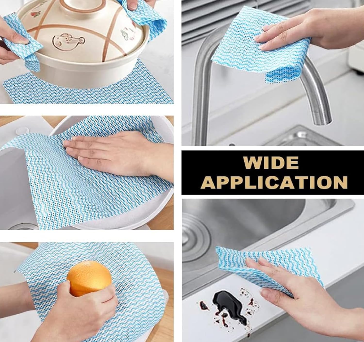 1pc Reusable wipe sheet. Reusable Cleaning Towels Disposable Cleaning Cloth Washable Wipes Roll