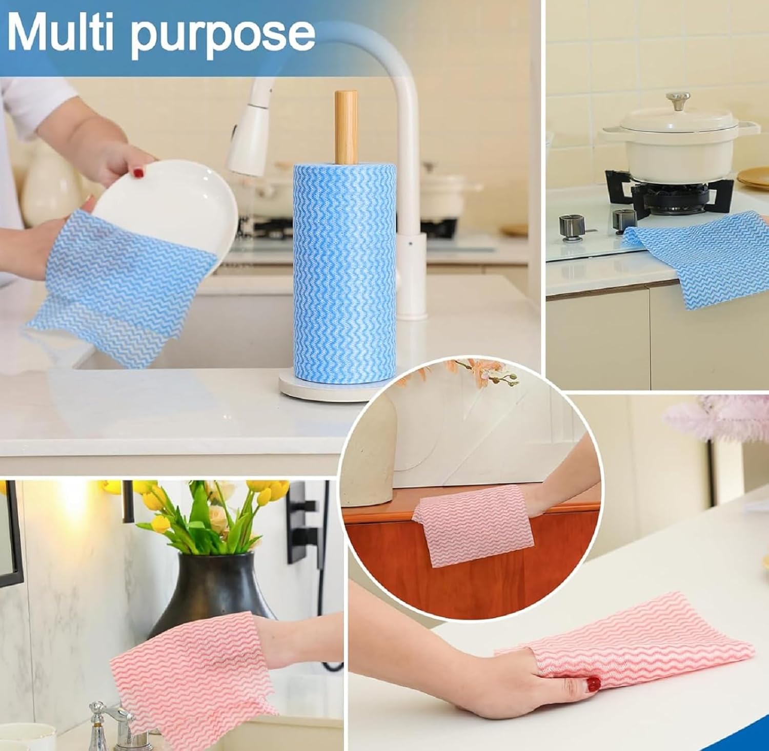 1pc Reusable wipe sheet. Reusable Cleaning Towels Disposable Cleaning Cloth Washable Wipes Roll