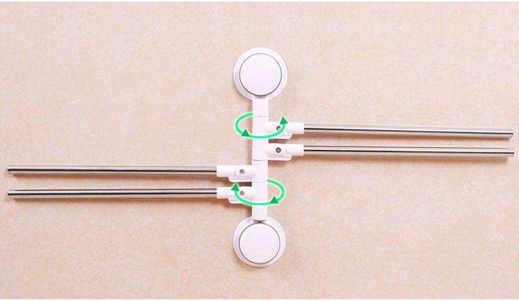 1pc Rotating towel rack bathroom towel rack kitchen wall hanging towel bar  Storage Rack Organizer with four arms