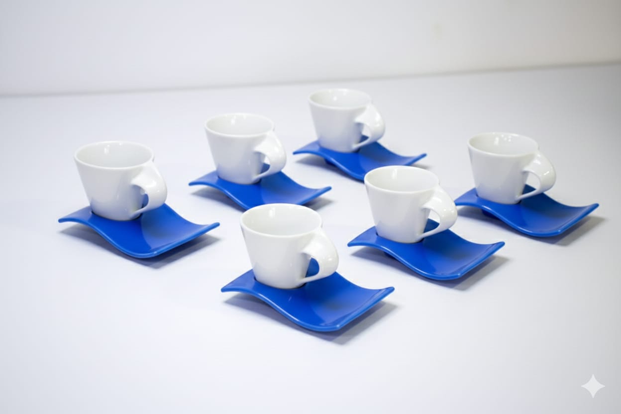 cup and Saucer  Fancy Expresso coloured   saucer ,this cup and saucer is perfect for coffee and its made of high quality ceramic