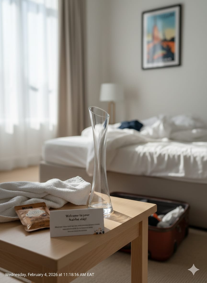 Glass Vase Slim Neck Crystal Clear