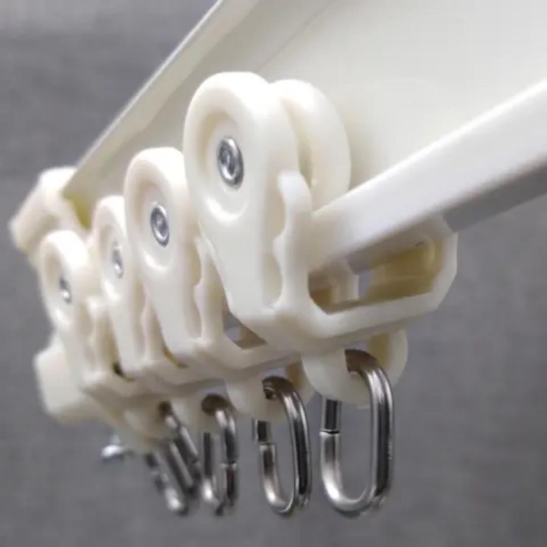 Curtains bendable rails/track