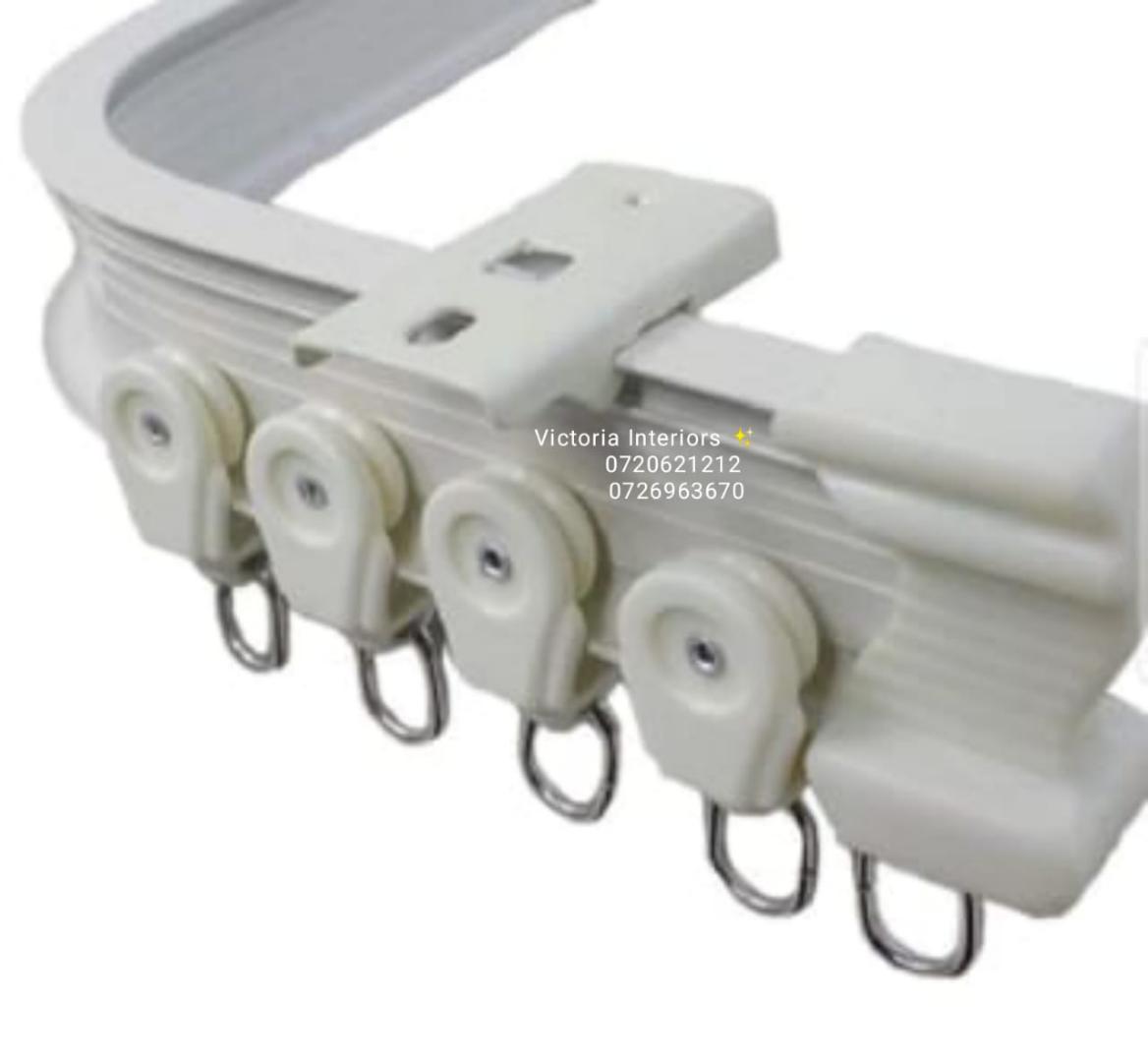 Curtains bendable rails/track