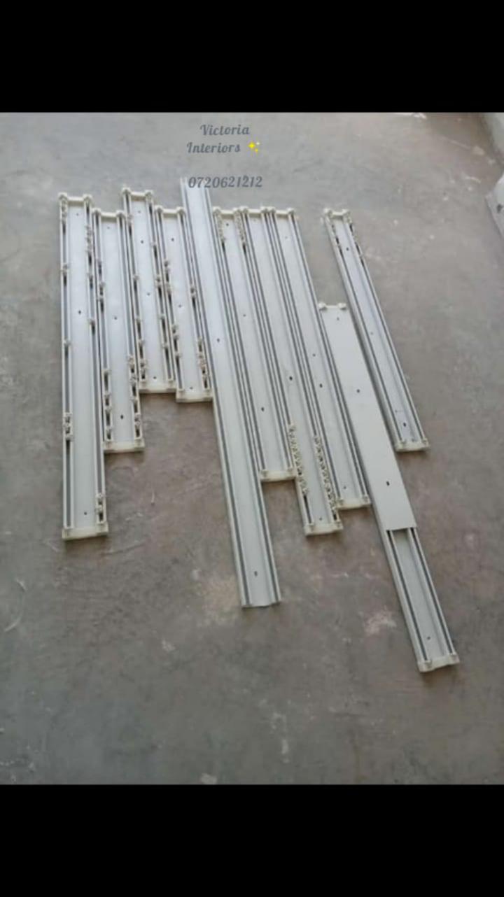 Curtains double rail/track