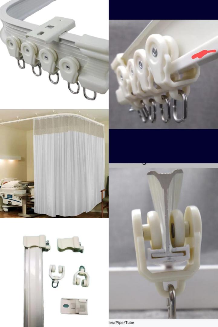 Curtains bendable rails/track