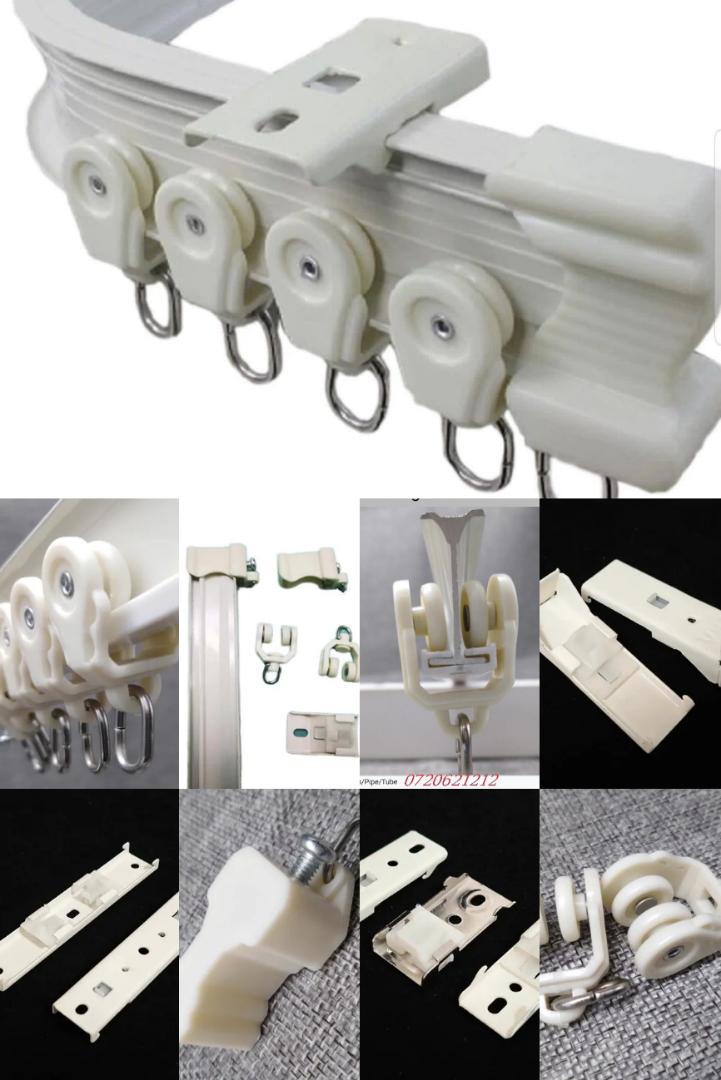 Curtains bendable rails/track