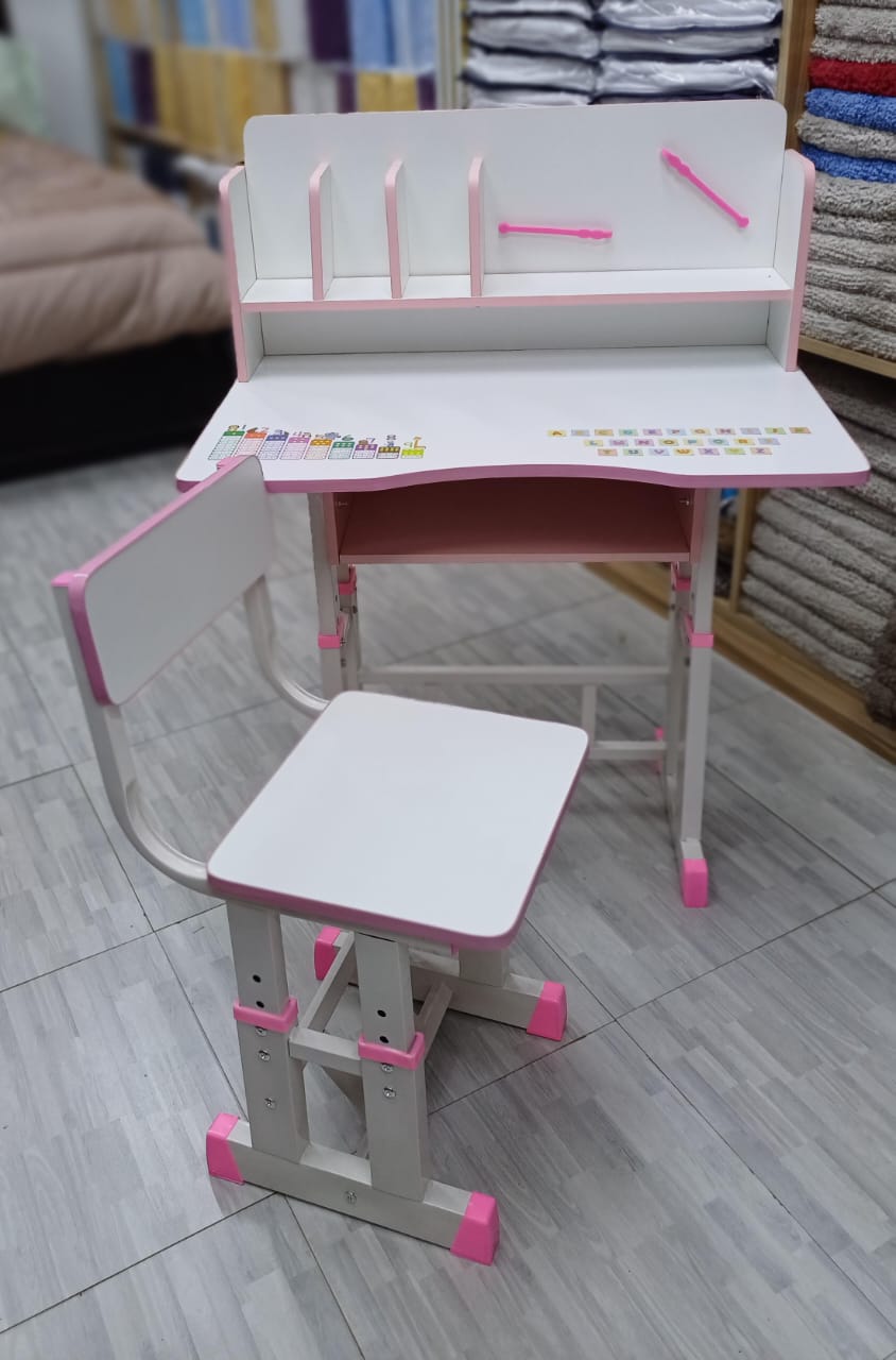 Adjustable Kids Study Table & Chair Set – Durable, Fun, Height-Adjustable Desk & Comfortable Chair for Studying, Writing & Creativity